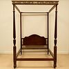 George III Mahogany and Painted Tester Bed