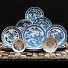 Assembled Chinese Export Blue and White Porcelain Part Service