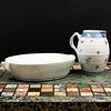 Chinese Export Porcelain Punch Pot and Warming Tray
