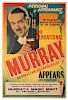 Murray. The Sensational Murray Australian Escapologist. London: The Perfecta Press, ca. 1948. Half-sheet (29 _  x 19 _") poster bearing a portrait of 