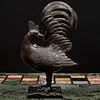 Japanese Bronze Model of a Rooster