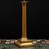 Gilt-Metal Fluted Columnar Table Lamp