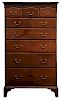 Southern Chippendale Walnut Tall