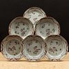 Set of Eighteen Chinese Export Famille Rose Porcelain Plates