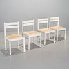 Set (4) Vico Magistretti style side chairs