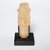 Ancient Egyptian style banded alabaster jarlet