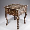 Antique Syrian mother of pearl inlaid stand