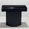 Karl Springer style lacquer console table