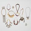 Group antique & vintage tribal jewelry, ex Wright