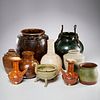Group (10) antique Asian glazed ceramics
