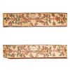 Pair Continental polychrome painted panels