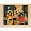 Marcel Mouly, color lithograph