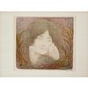 Edmond Aman Jean, signed lithograph on Chine colle