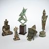 (5) Buddhist bronze and copper alloy figures
