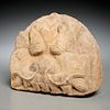 Chinese stone Buddhist lion head fragment