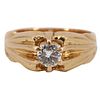 Engagement Diamond 18k Gold Ring