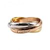 Cartier Trinity Diamonds & 18k Gold Ring