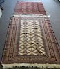 2 Finely Woven Handmade Bokhara Style Rugs.