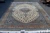 Large and Finely Woven Roomsize Kashan Carpet.