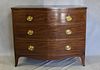 Antique Mahogany Bow Front Chest.