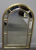 Gilt Midcentury Arch Top Mirror Signed