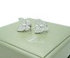 Van Cleef & Arpels 18K White Gold Diamond Two Butterfly Earrings