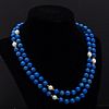 Lapis, Pearl and Gold Necklace