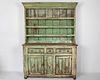 Green Painted Pine Cabinet, 19th C