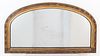 Giltwood Arched Overmantel Mirror, 19th C