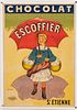 T. Coulet, Escoffier Chocolat French Poster