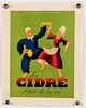 Vintage Le Cidre French Poster