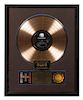 A Guns & Roses: Appetite for Destruction RIAA Certified Gold Presentation Album 21 x 17 inches.