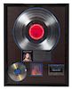 A Maria Carey: Self-Titled RIAA Certified Platinum Presentation Album 20 3/4 x 16 3/4 inches.