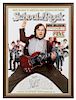 A Jack Black: School of Rock Autographed Movie Poster. 42 1/2 x 31 inches overall.