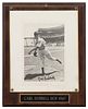 A Carl Hubbell Autographed Photo Photo 8 1/4 5 1/2 inches.