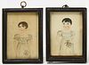 Pair of Miniature Portraits of Sisters
