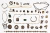 Sterling Silver and European Silver (830, 800) Jewelry Assortment