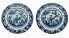 Chinese Export Blue & White Porcelain Bowls, 18th C