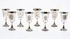 Mixed Set of 8 Sterling Silver Goblets