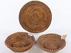 3 Vintage Gullah Sweetgrass Baskets