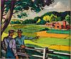 Scene from "Our America" Series, c. 1940s, Gouache