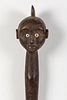 African Carved Wood Baton