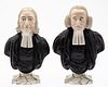 Staffordshire John Wesley & George Whitefield Busts