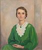 Anne Taylor Nash, Portrait of a Woman in Green, O/C
