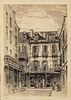 Morris Henry Hobbs, Old Maison St., Etching