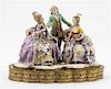 * A Capodimonte Porcelain Figural Group Width 18 inches.
