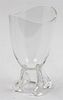 A Steuben Glass Vase. Height 10 3/4 inches.
