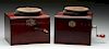 Lot of 2: Maniville Disc Music Boxes.