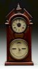 Ithaca Farmers Double Dial Calendar Clock w/Alarm.