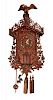 Wherle Black Forest Trumpeter Wall Clock.